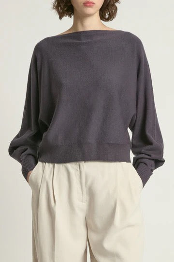 Fine Knit Boatneck Sweater