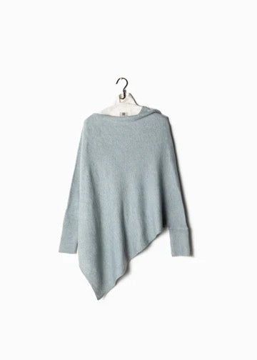 Triangle Poncho Sweater with Sleeves