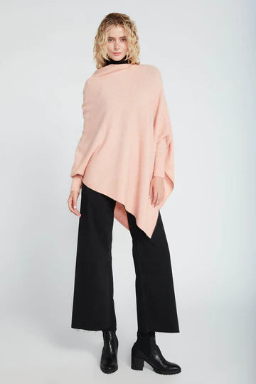Triangle Poncho Sweater with Sleeves