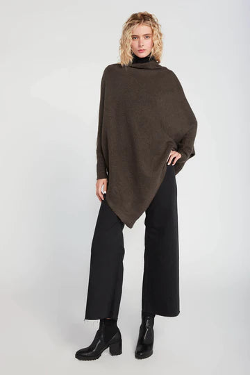 Triangle Poncho Sweater with Sleeves