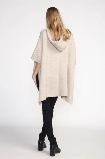 Hooded Poncho Sweater
