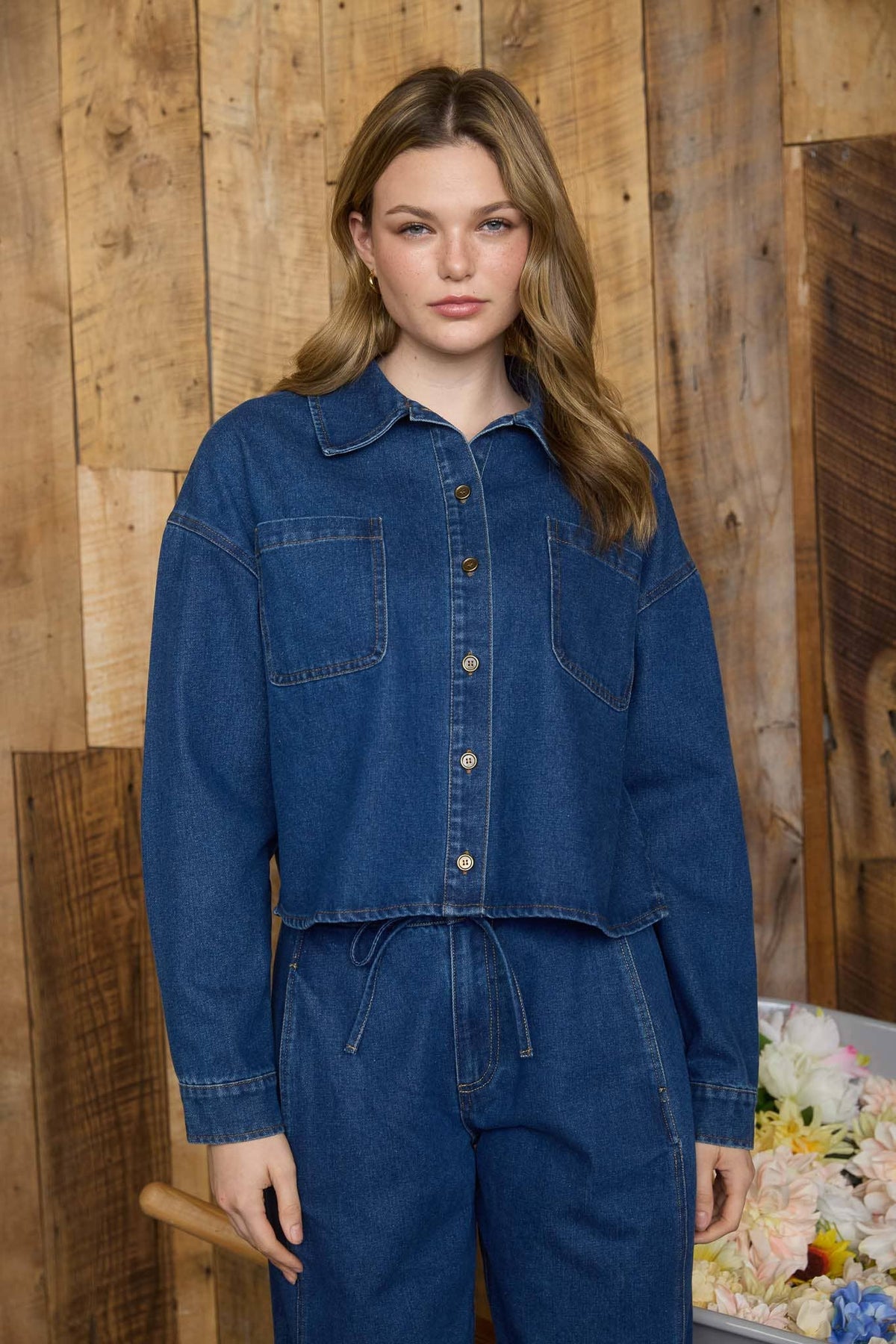 Cropped Denim Jacket
