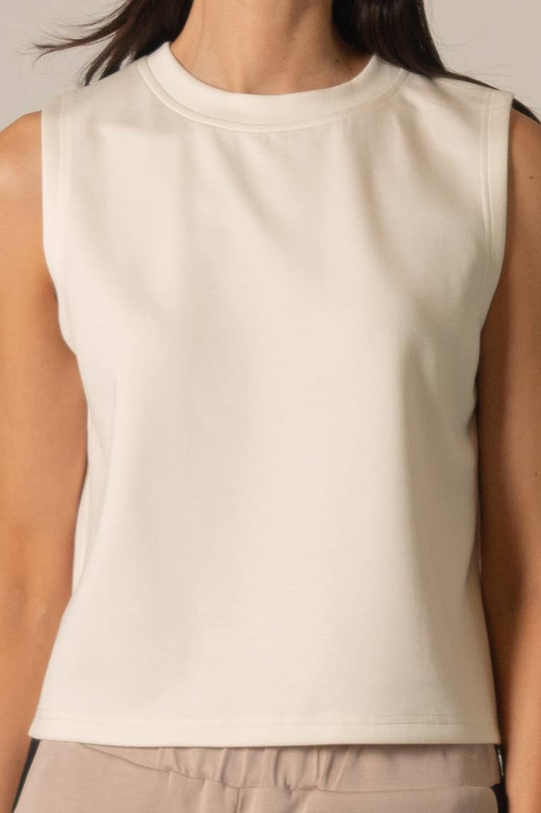 Modal Round Neck Sleeveless Top