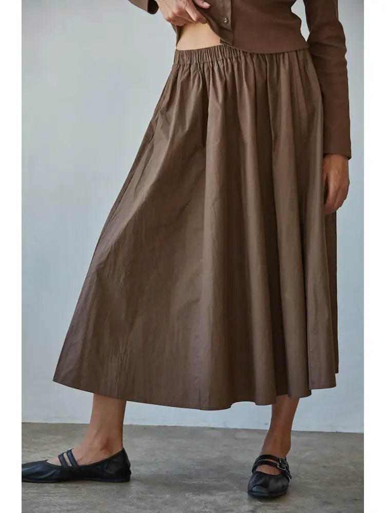 Woven Flare Skirt