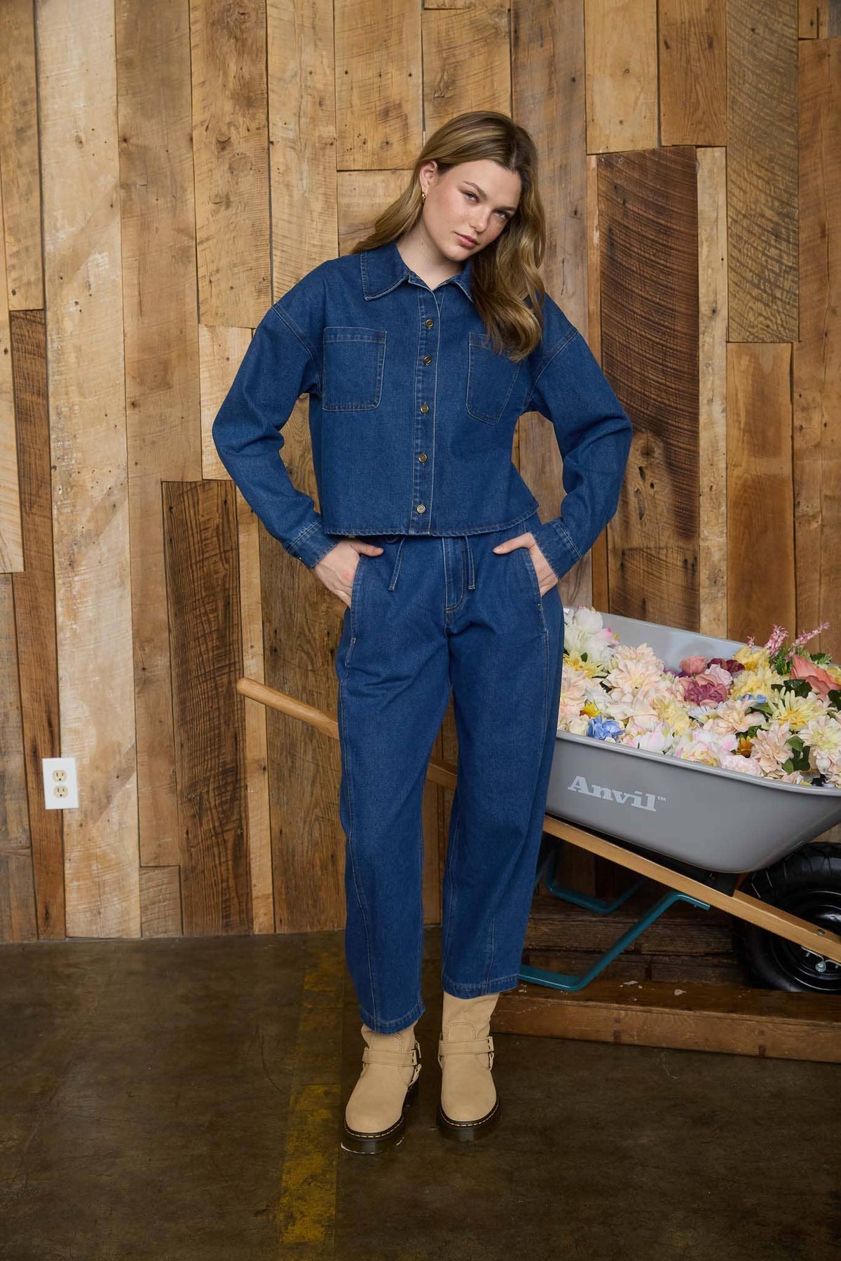 Cropped Denim Jacket