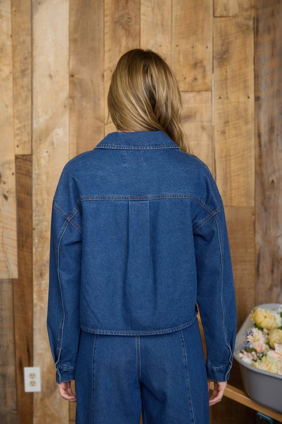 Cropped Denim Jacket
