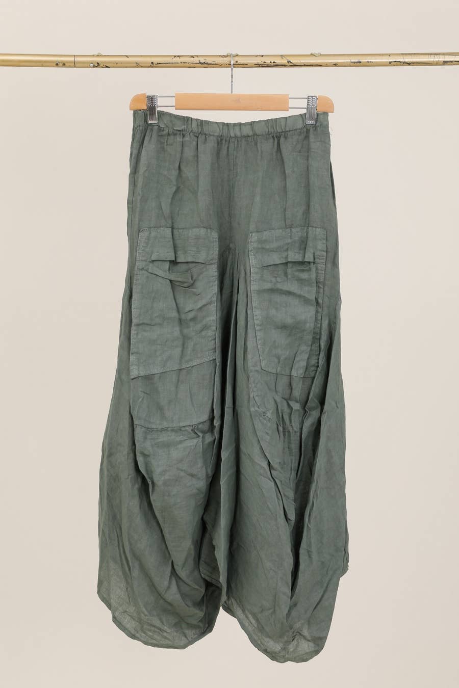 Linen Gathered Skirt