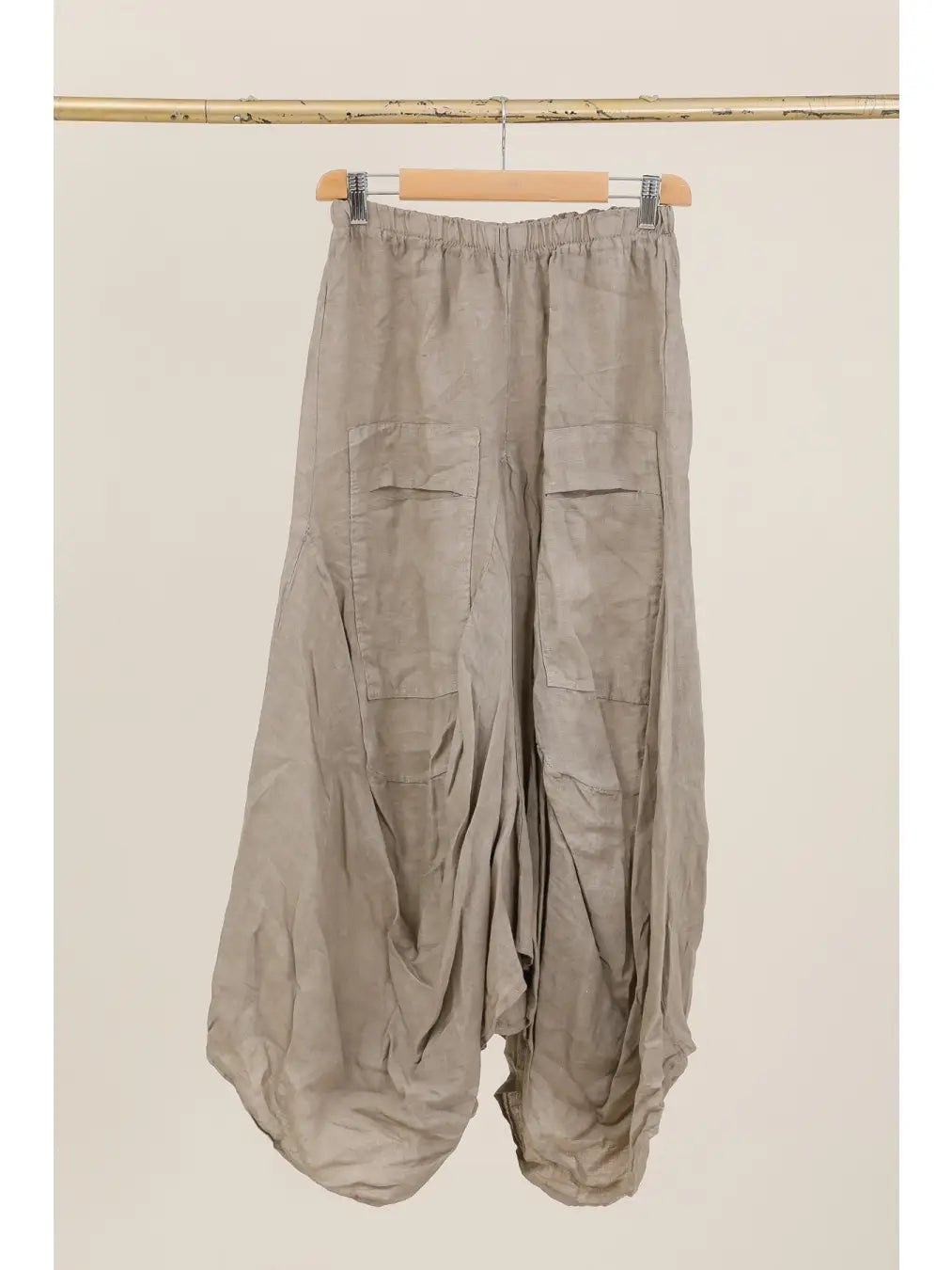 Linen Gathered Skirt
