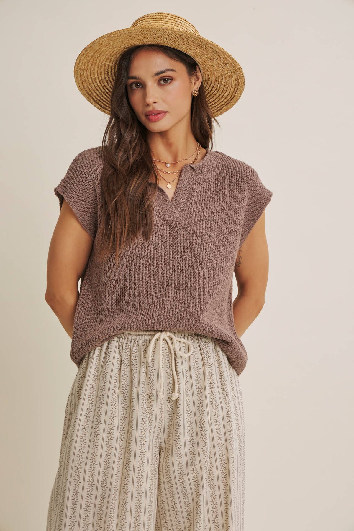 Cap Sleeve Sweater