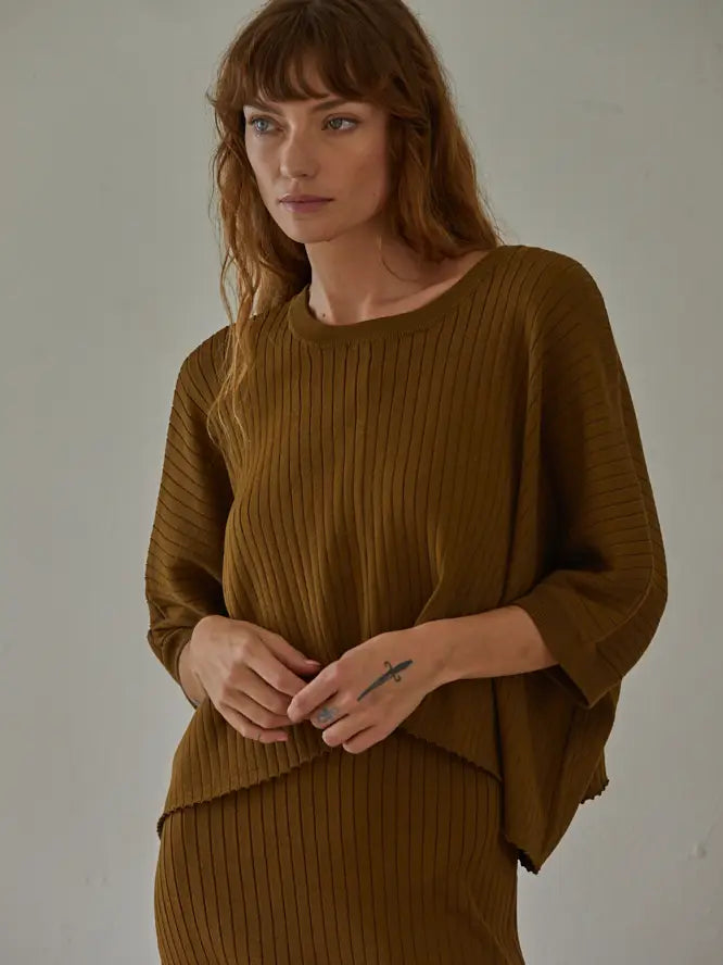 Boxy Ribbed Sweater