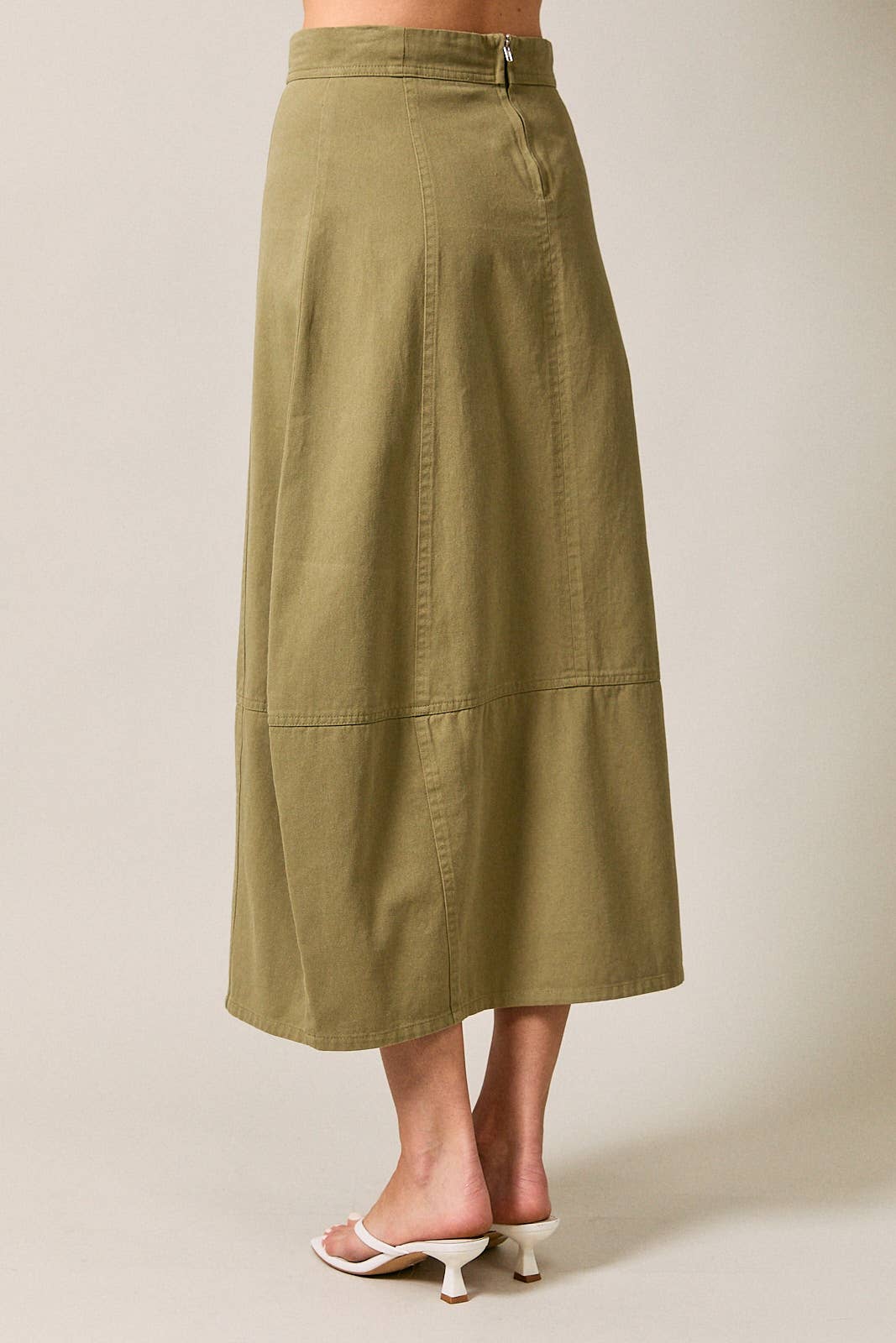 Twill Barrel Skirt