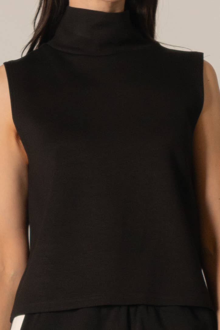 Modal Cowl Neck Sleeveless Top