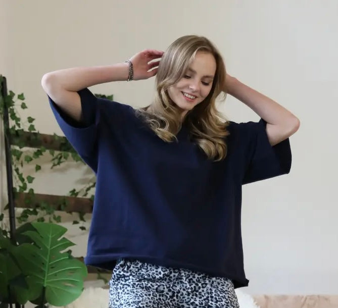 Short Sleeve French Terry Top