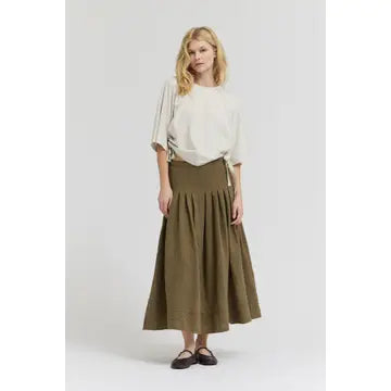 Pintuck Waist Skirt