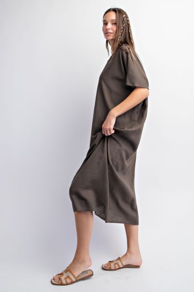 V-Neck Easy Maxi Dress