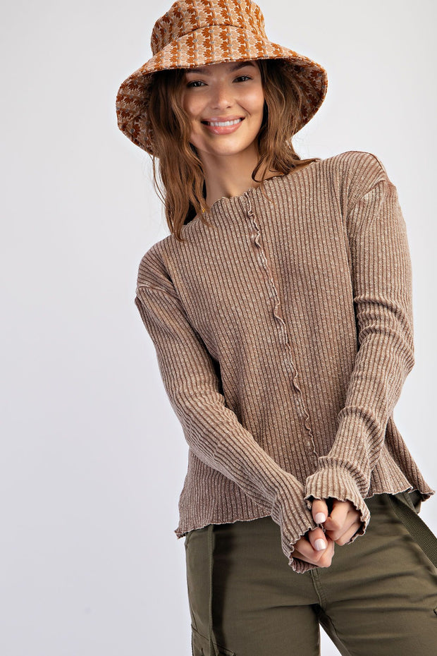 Comfy Fitted Long Sleeve Top