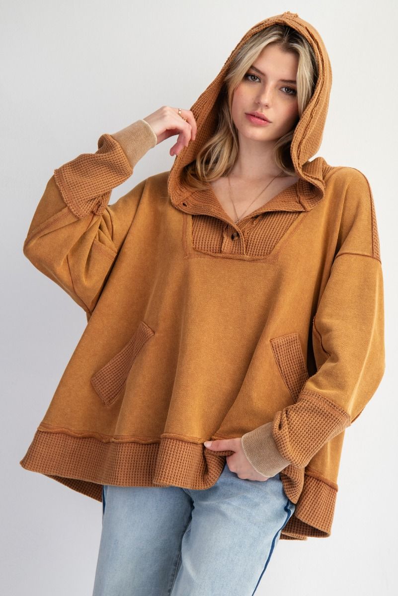 Mineral Washed Swing Hoodie