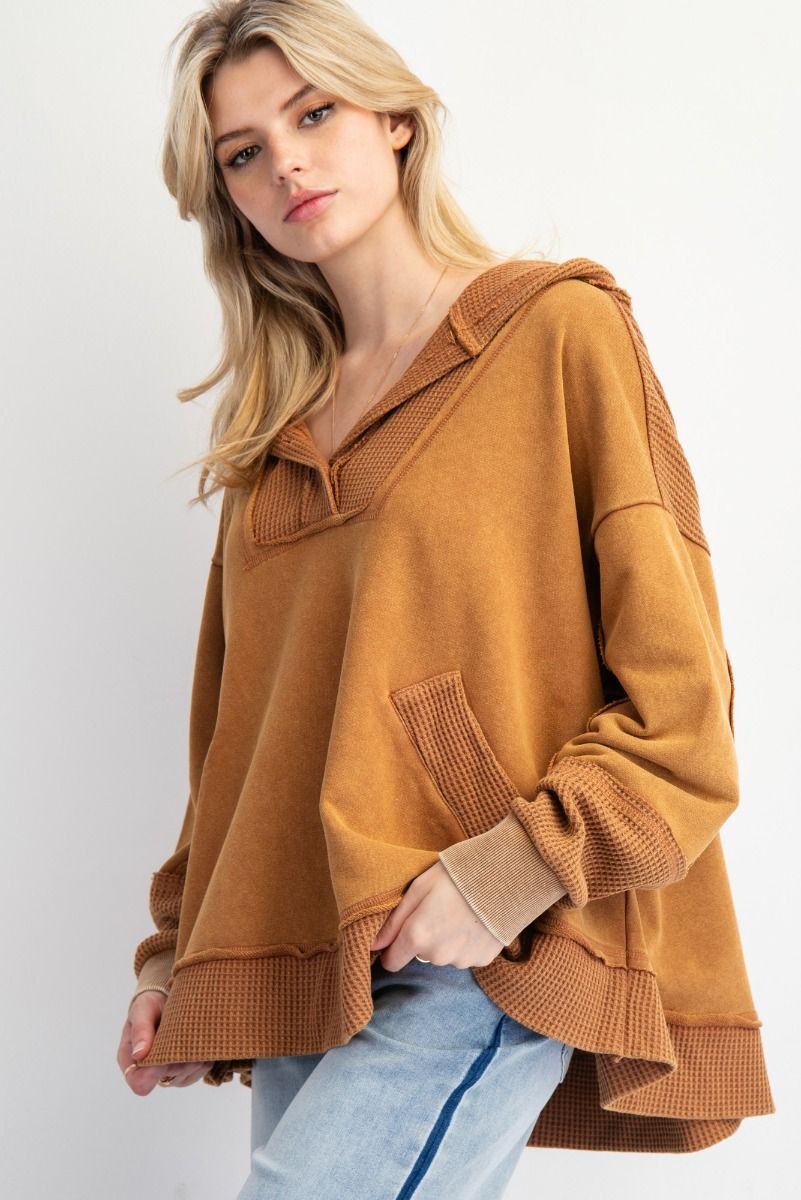 Mineral Washed Swing Hoodie