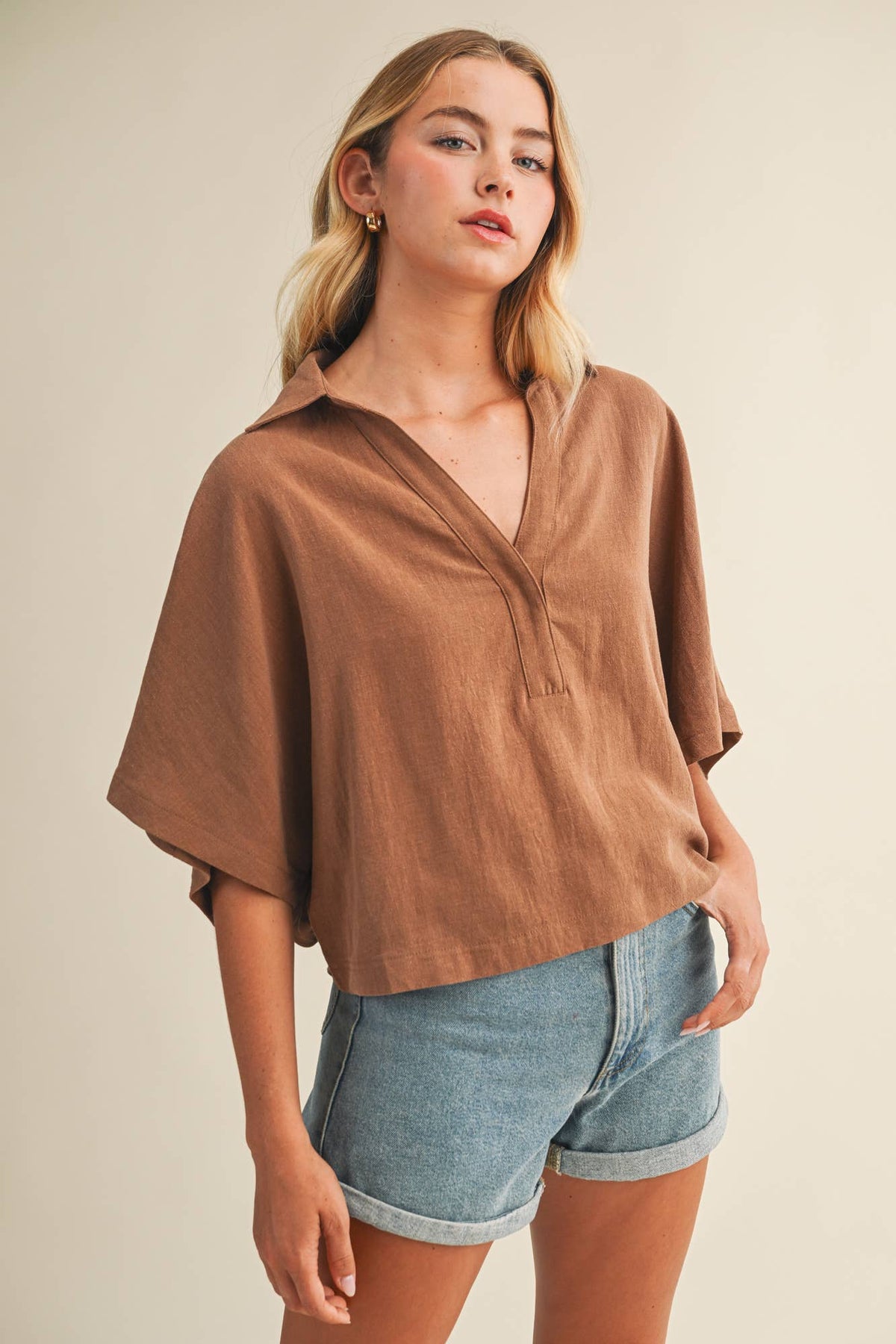 Oversized Pop Over Top