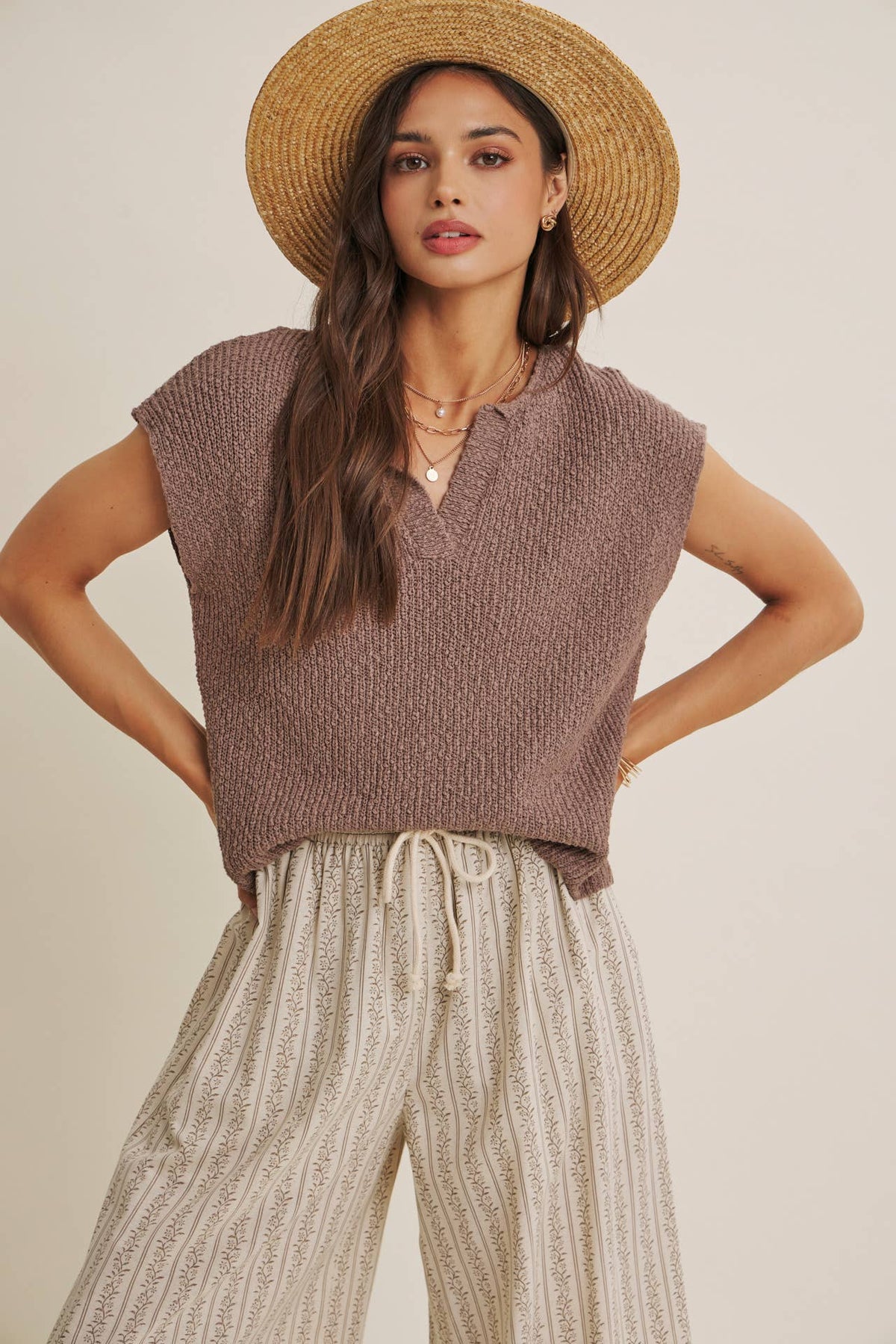 Cap Sleeve Sweater