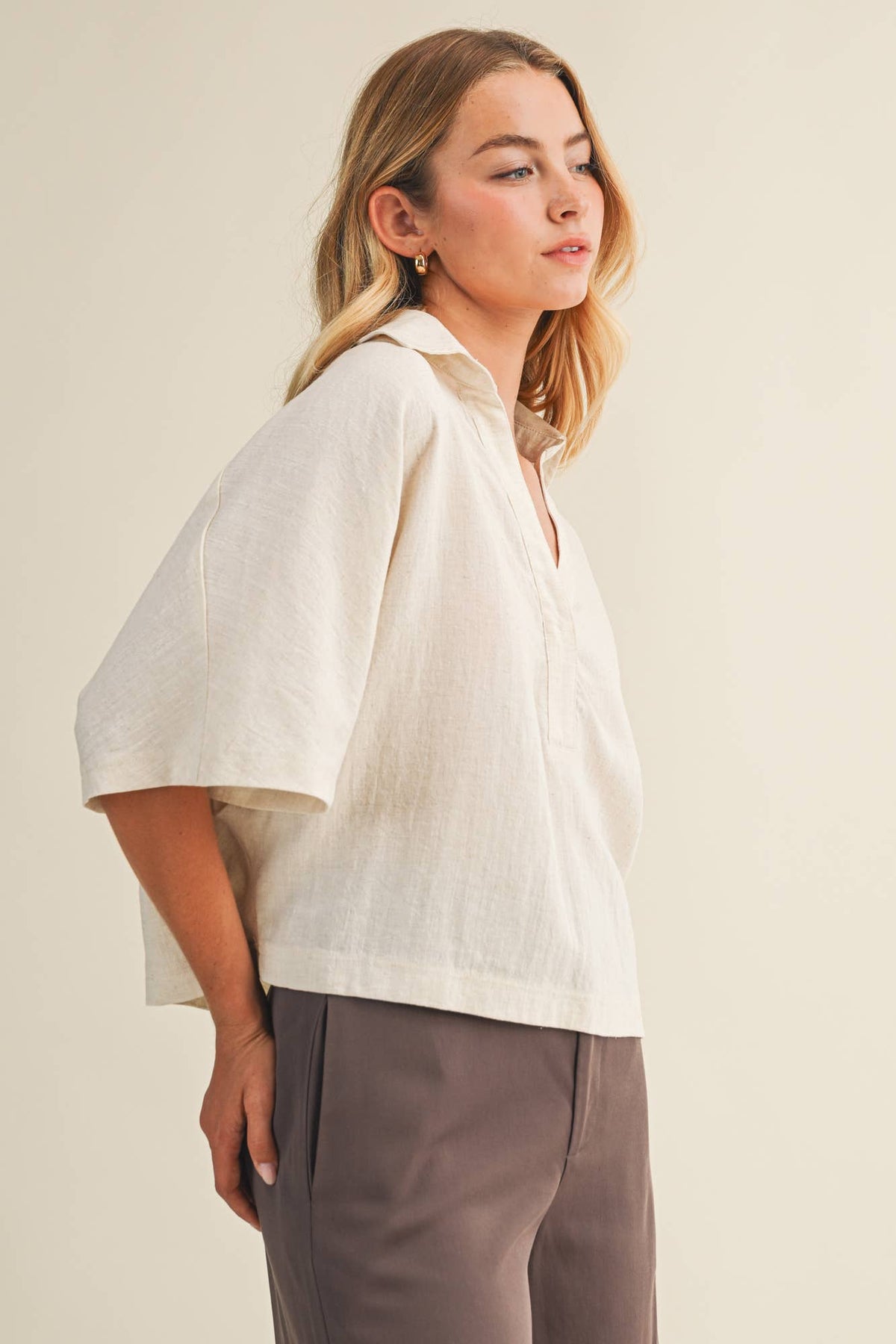 Oversized Pop Over Top