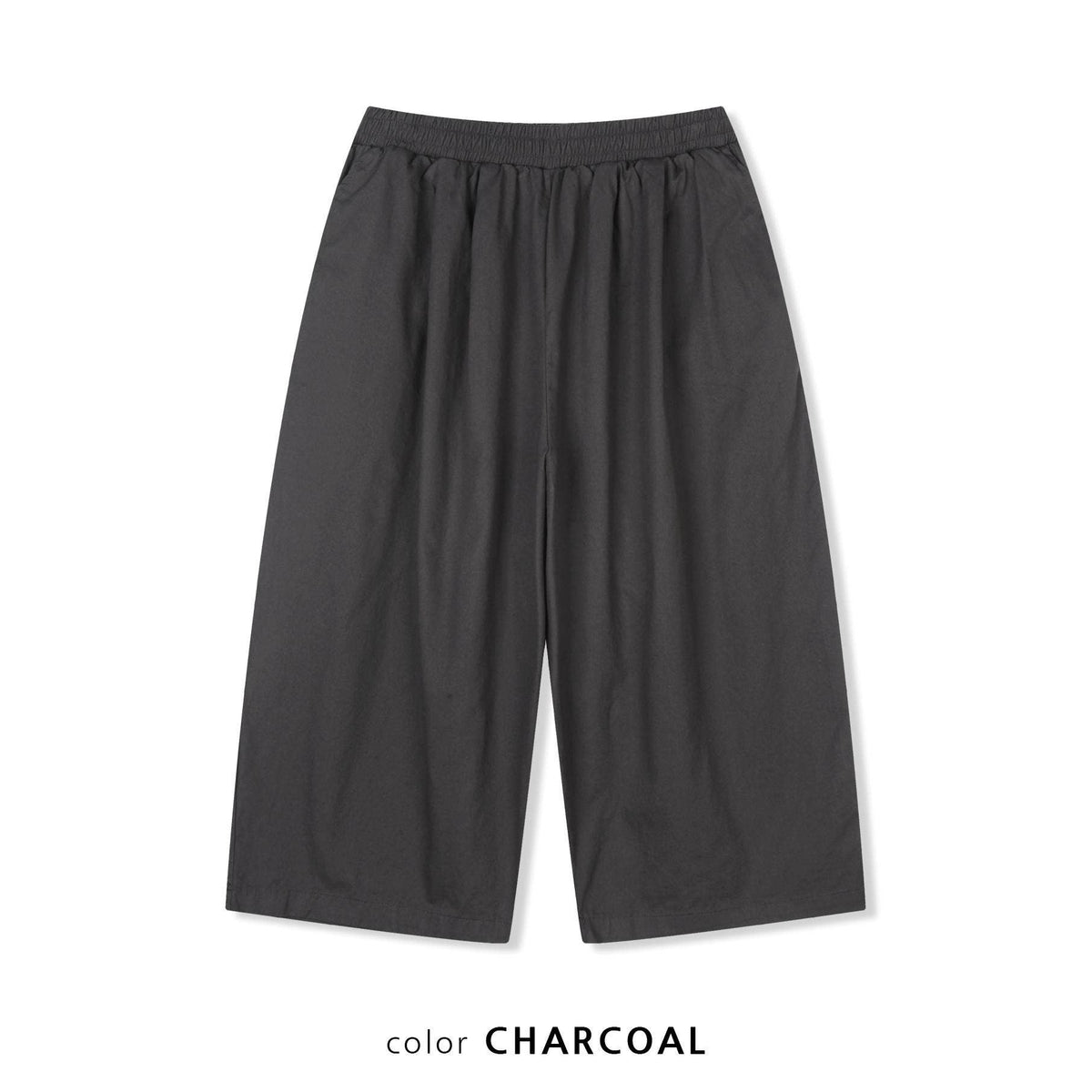 Wide-Leg Pleated Culottes