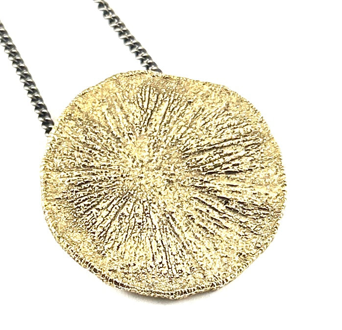 Organic Casting Collection - Pyrite Sun Necklace
