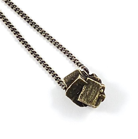Organic Casting Collection - Pyrite Cluster Necklace