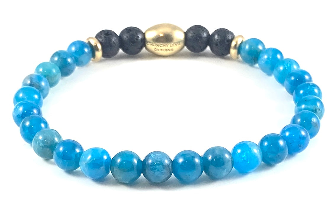 Deluxe Semi-Precious Stretch Bracelet - 6mm