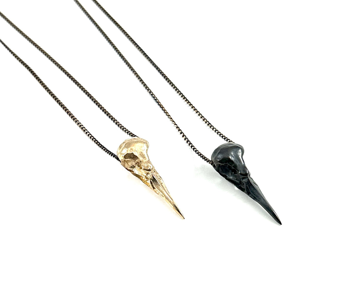Raven Skull Necklace