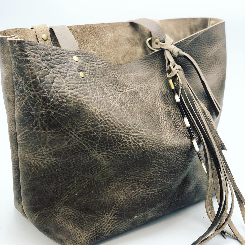 Sale Crunchy Diva Designs Leather Tote Bag