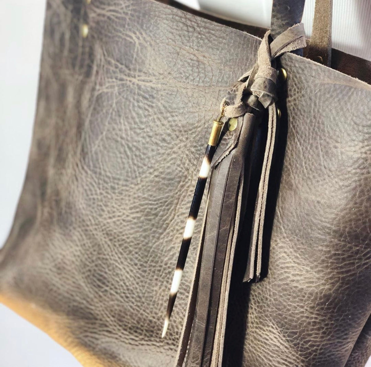 Crunchy Diva Designs Leather Tote Bag