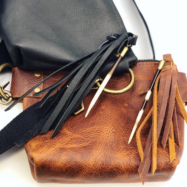 Crunchy Diva Designs Leather Hip Bag
