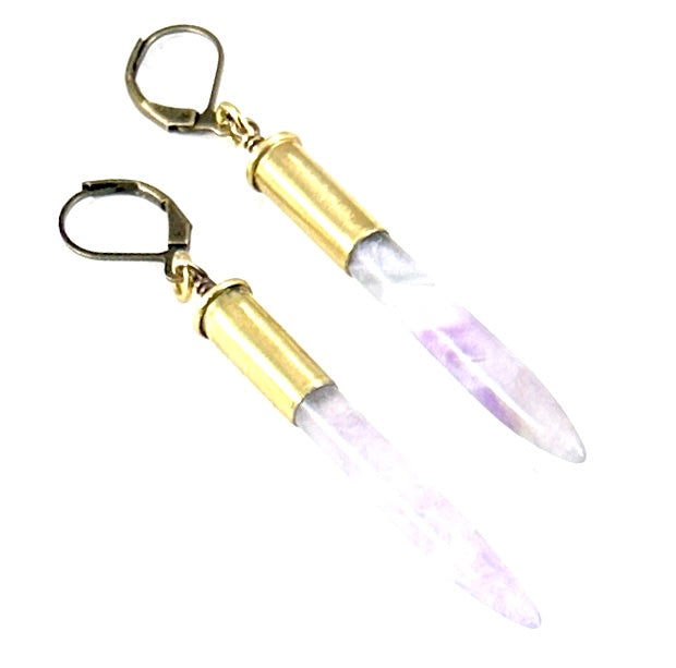 Semi-Precious Spike Earrings
