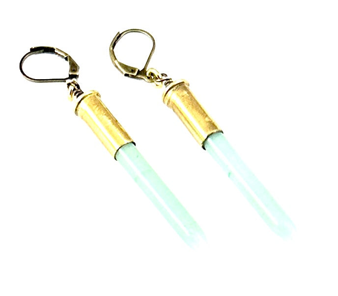 Semi-Precious Spike Earrings