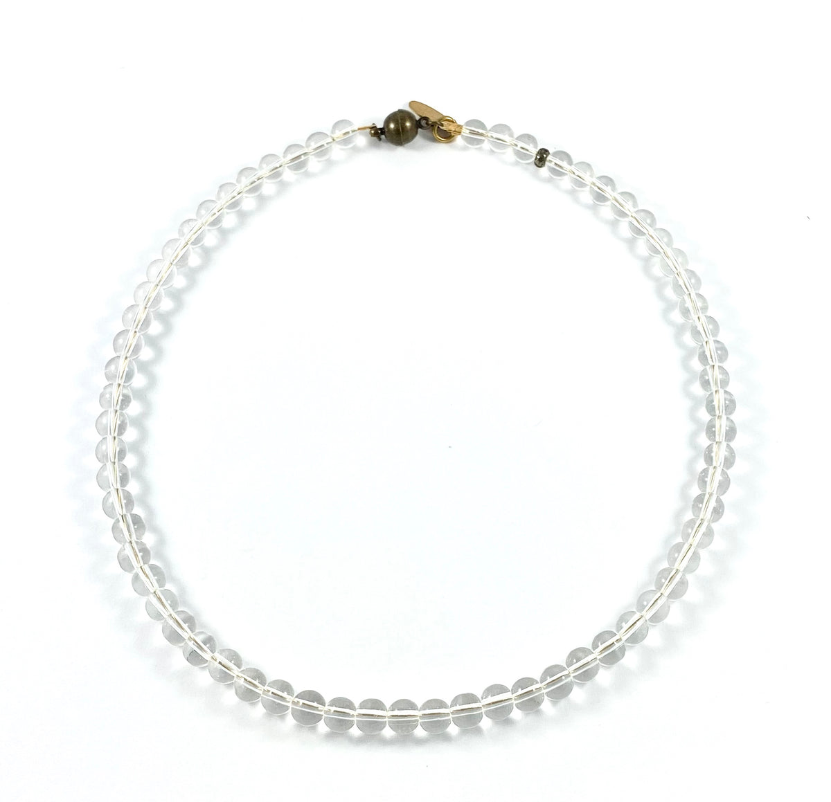 Semi-Precious Beaded Collar Necklace - 6mm