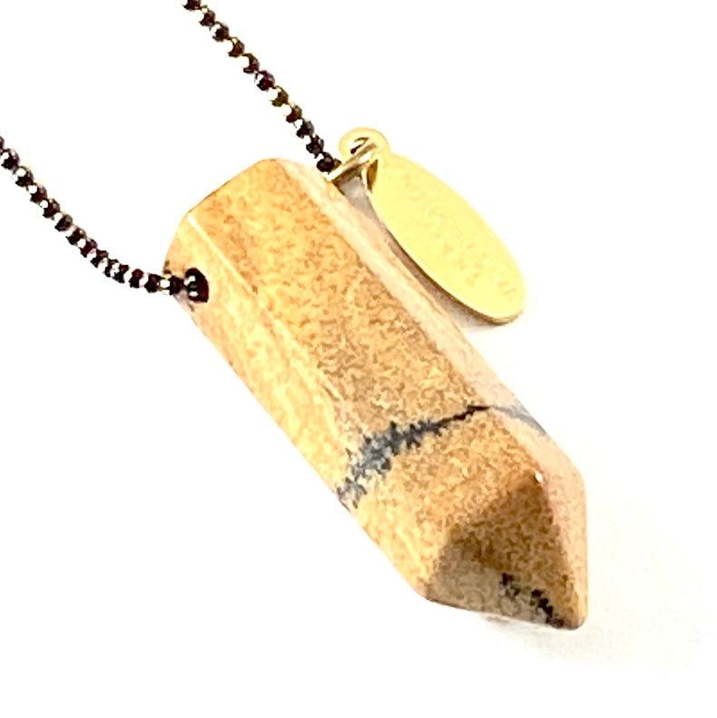 Gem Stone Point Necklace