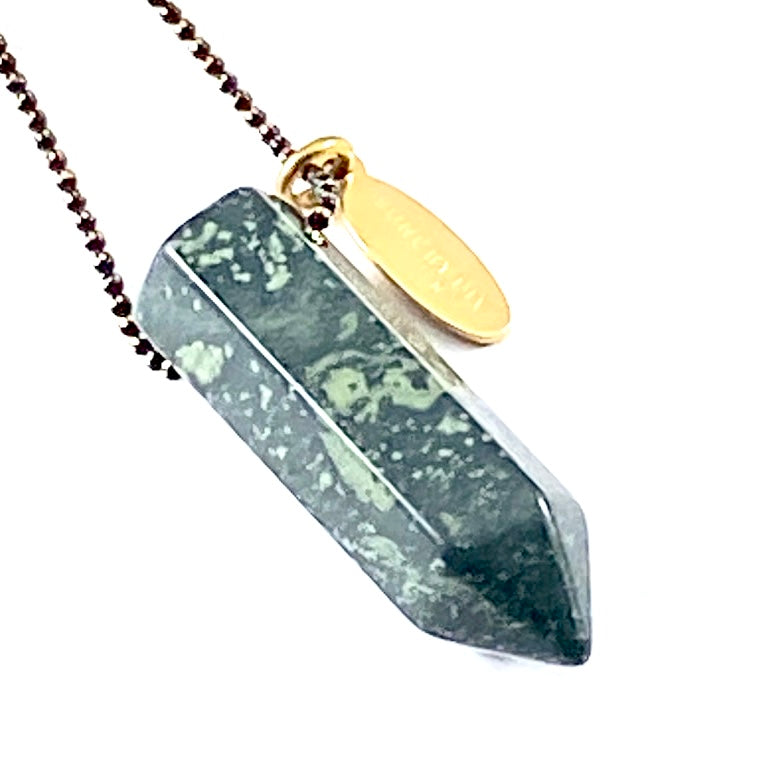 Gem Stone Point Necklace