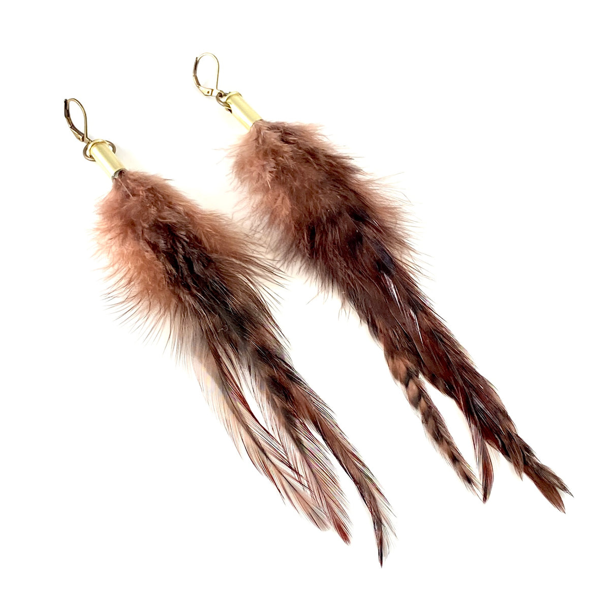 Rooster Feather Earrings