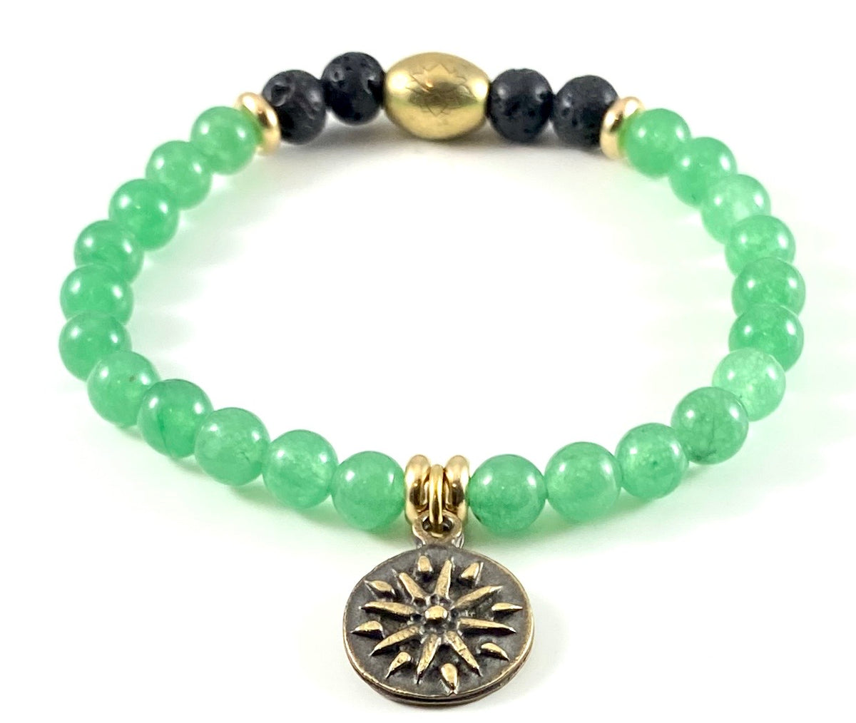 Sun Charm Diffuser Stretch Bracelet - 6mm