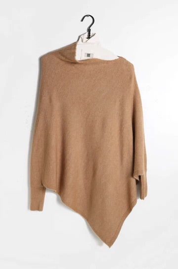 Triangle Poncho Sweater with Sleeves