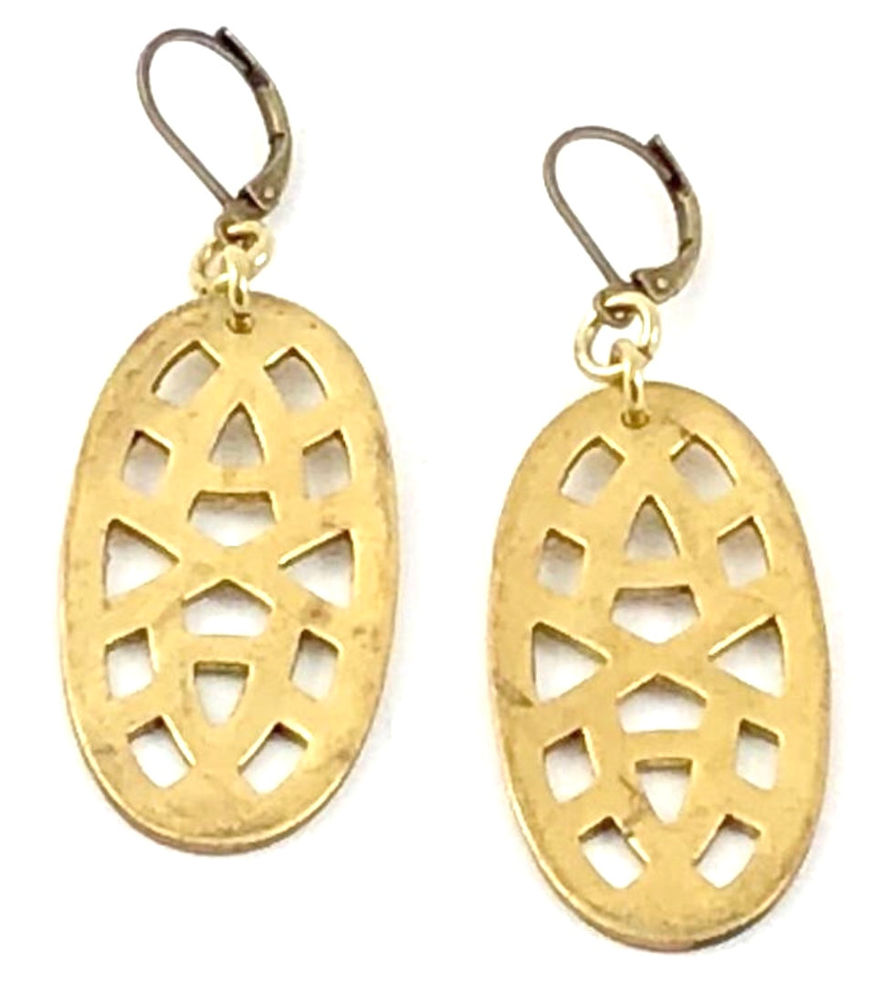 Vintage Stamp Earrings