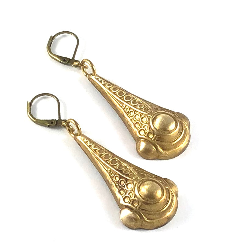 Vintage Stamp Earrings