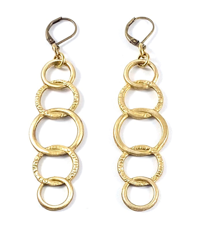Vintage Stamp Earrings