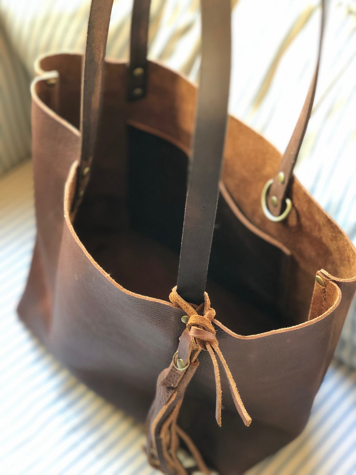 Crunchy Diva Designs Leather Tote Bag
