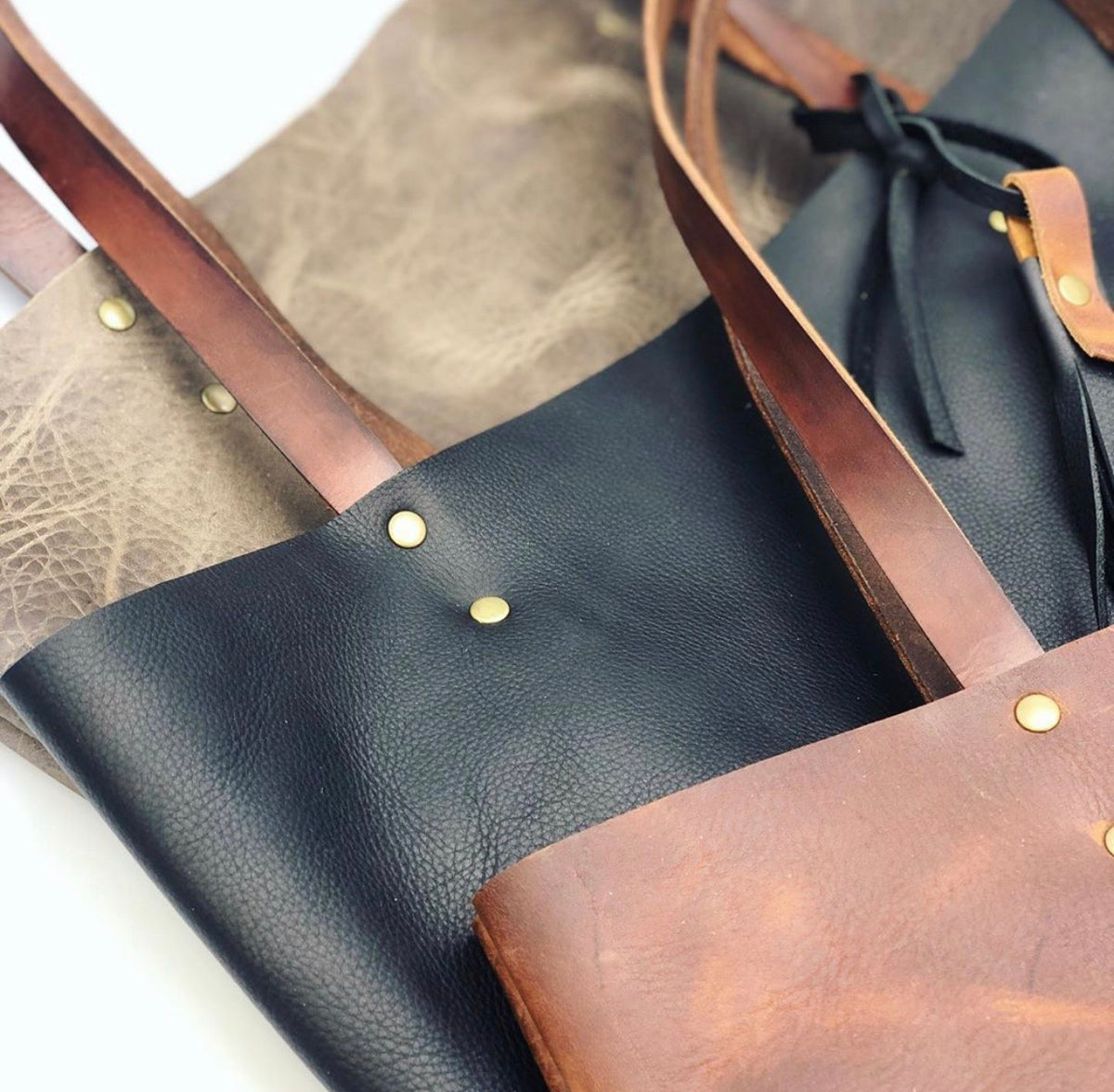 Crunchy Diva Designs Leather Tote Bag