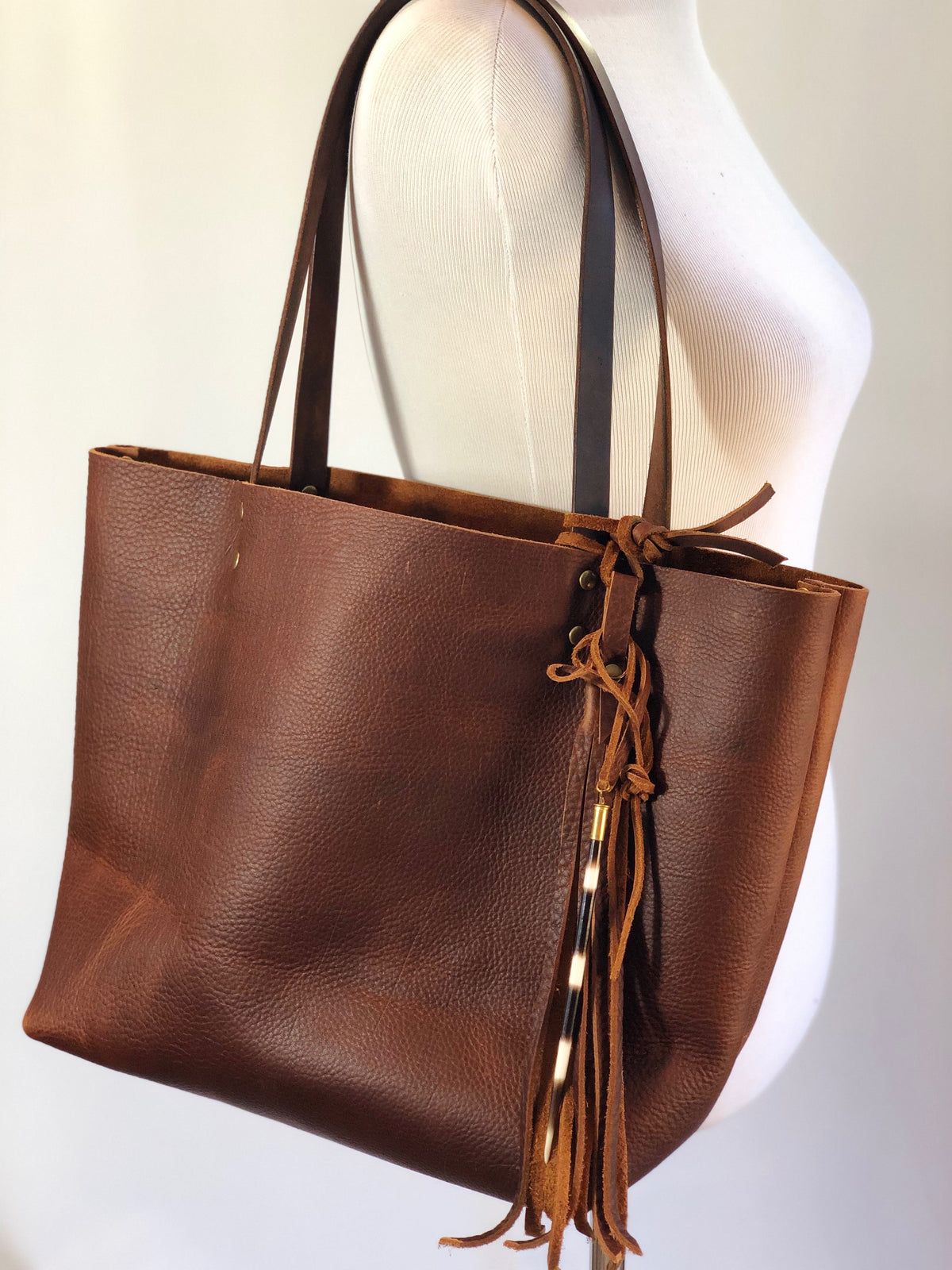 Crunchy Diva Designs Leather Tote Bag