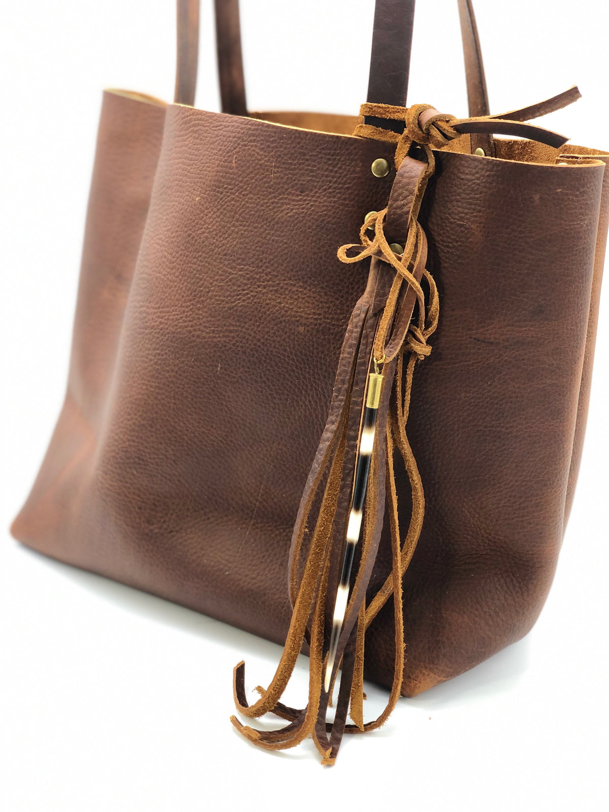 Crunchy Diva Designs Leather Tote Bag