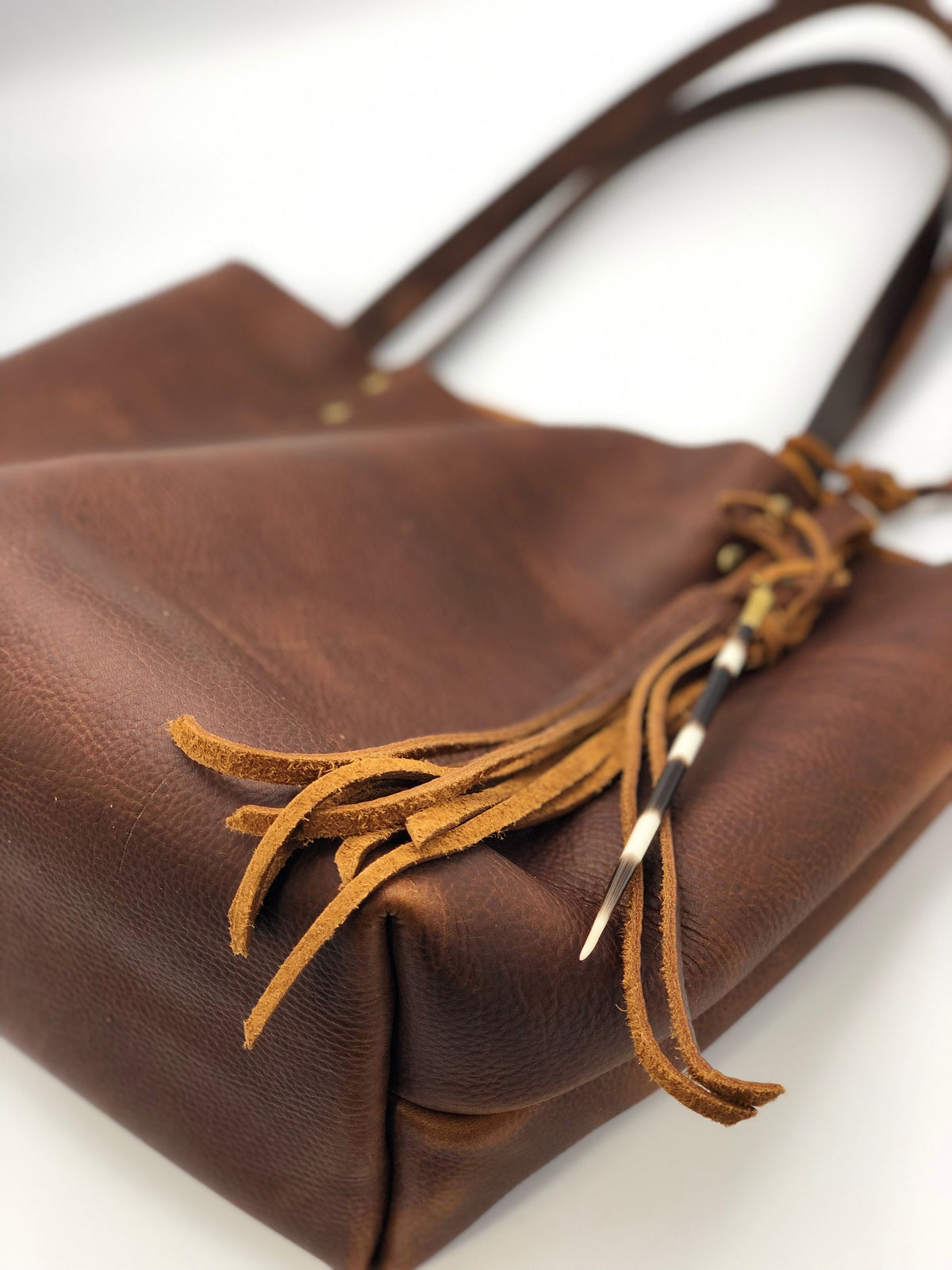 Crunchy Diva Designs Leather Tote Bag